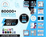 80000 Premium Digital Mega Bundle - The SVG Prints