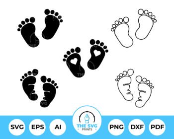 Baby Feet SVG Bundle - The SVG Prints