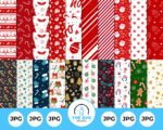 Christmas Digital Paper Bundle – The SVG Prints
