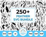Feather SVG Bundle-The SVG Prints