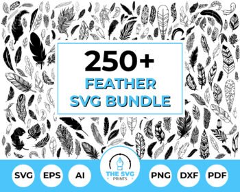 Feather SVG Bundle-The SVG Prints