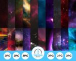 Galaxy Print Digital Paper Bundle – The SVG Prints
