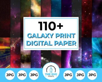 Galaxy Print Digital Paper Bundle - The SVG Prints