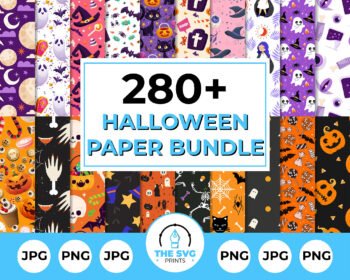 Halloween Digital Paper Bundle - The SVG Prints