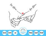 Personalized Holding Hands SVG - The SVG Prints