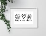 Peace Love Pizza SVG – The SVG Prints