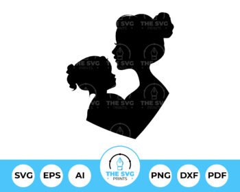 Mothers Day Gift Mother Daughter SVG - The SVG Prints