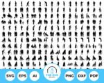 Elderly Disabled Silhouette SVG Bundle-The SVG Prints
