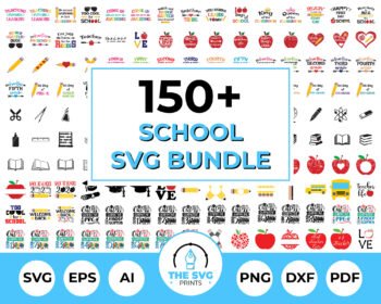 School Tshit SVG Bundle - The SVG Prints