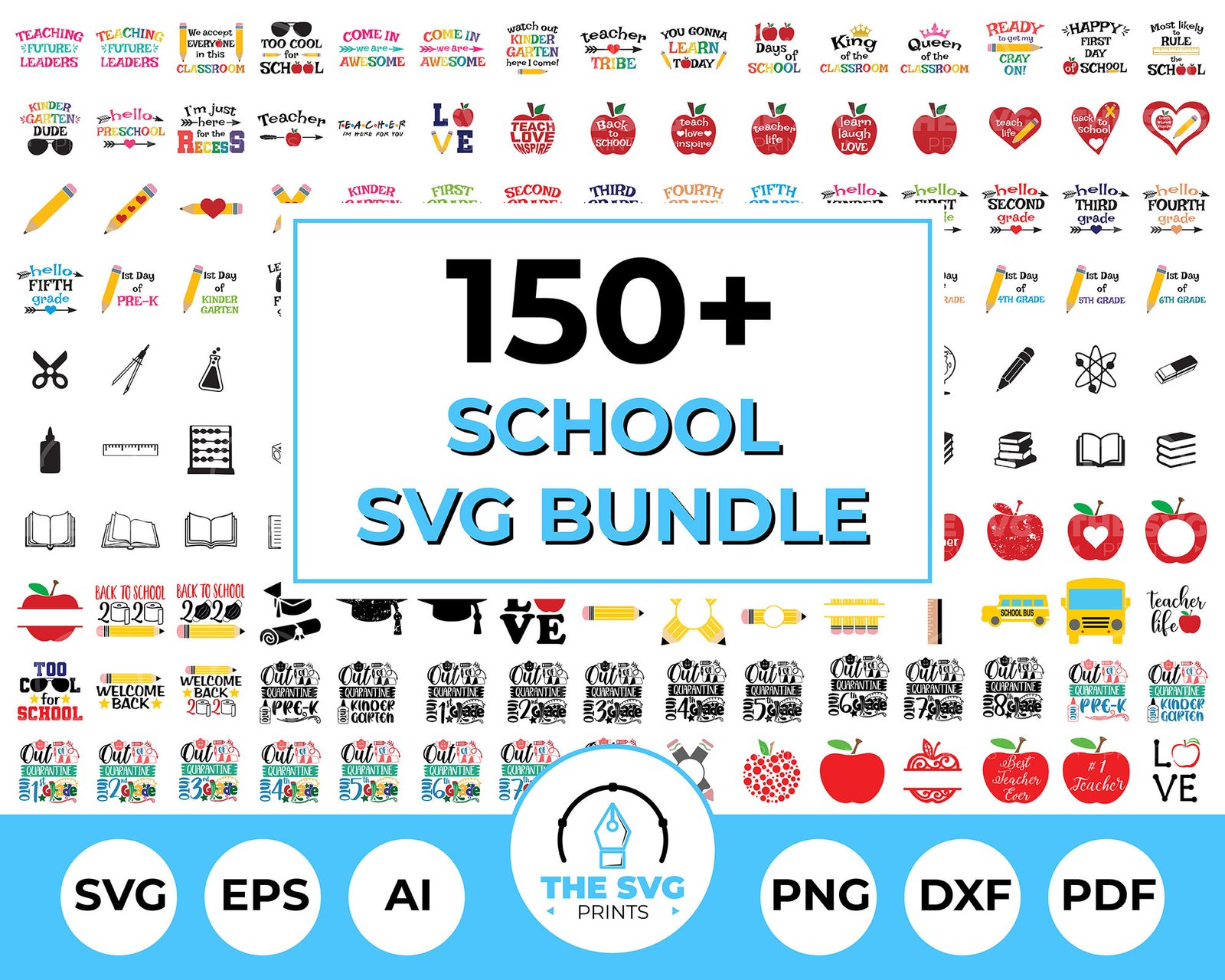 School Tshit SVG Bundle - The SVG Prints School Tshit SVG Bundle - The SVG Prints