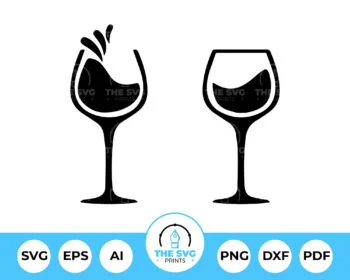 Wine Glass SVG - The SVG Prints