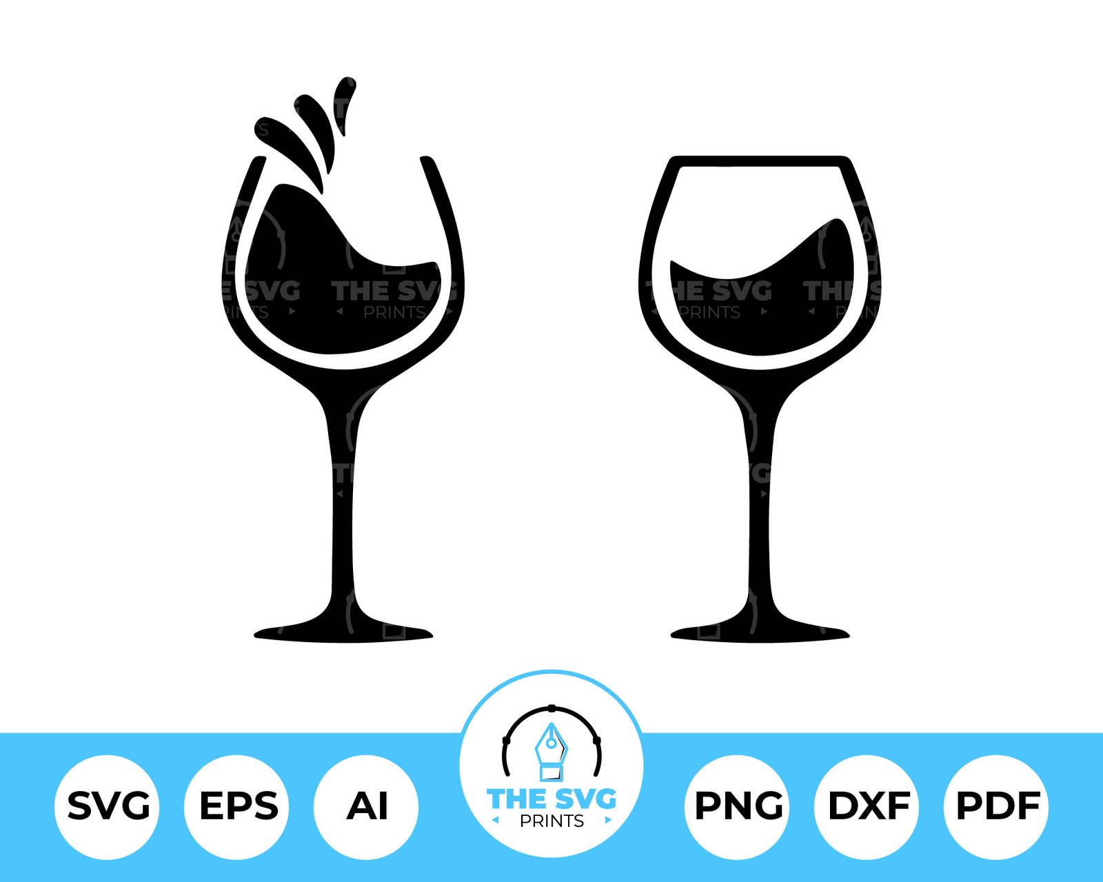 Wine Glass SVG - The SVG Prints Wine Glass SVG - The SVG Prints