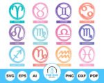 Zodiac Keychains SVG Bundle – The SVG Prints
