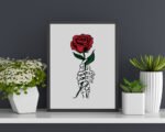 Skeleton Hand With Rose – The SVG Prints