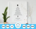 Personalized Christmas Tree SVG - The SVG Prints