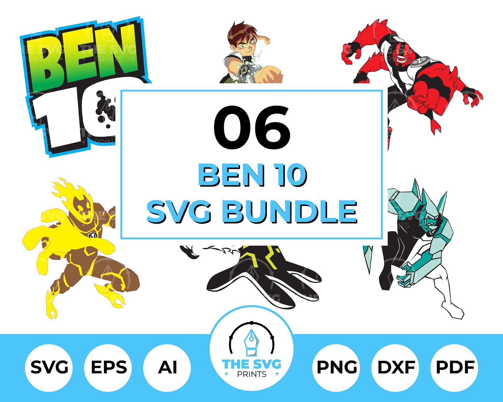 Ben Ten Character SVG Bundle - The SVG Prints Ben Ten Character SVG Bundle - The SVG Prints