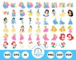Disney Princess SVG Bundle – The SVG Prints