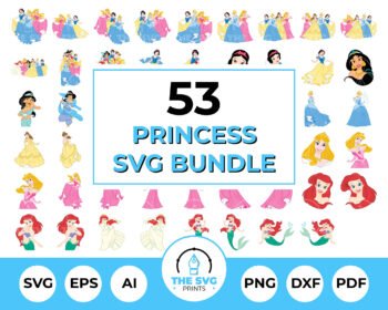 Disney Princess SVG Bundle - The SVG Prints