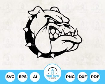 Bulldog Mascot SVG - The SVG Prints