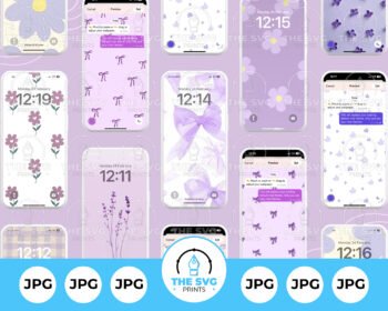 Wallpapers for iPhone JPG Bundle - The SVG Prints