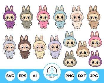15 Labubu SVG Bundle - The SVG Prints